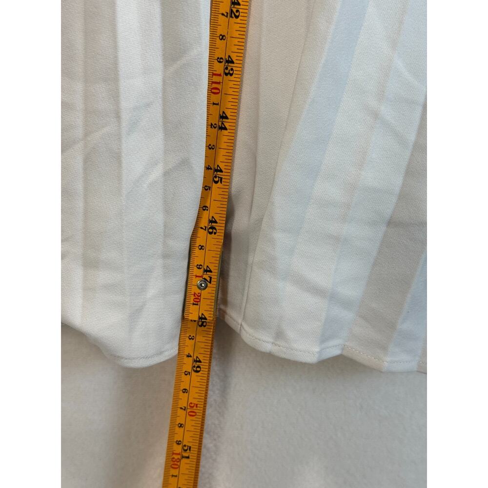 Proenza Schooler White Label Smocked Pleated Midi Dress White Size 2 Retail $595 - Picture 10 of 11